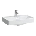 PRO S Umywalka ścienna 600 x 380 mm (compacto)z otworem na baterię na środku, z otworem przelewowym