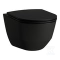 PRO Miska WC podwieszana Rimless 360 x 530 mm 4/2 l, kolor czarny matowyzoptymalizowana do ekonomicznego spłukiwania 4/2 l