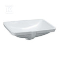 PRO S Umywalka podblatowa 525 x 400 mm, szlifowana, powłoka LCC Activebez otworu na baterię, z otworem przelewowym
