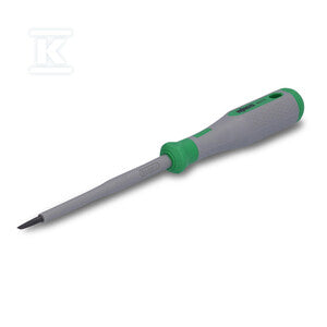 Wkrętak płaski VDE, 3,5 x 0,6 x 100, testowane zgodnie z VDE, 1000 V, z izolacją, uchwyt 2-komponentowy, wielkość 1 (100 mm), zielony/szary