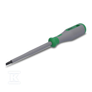 Wkrętak płaski VDE, 5,5 x 1,0 x 125, testowane zgodnie z VDE, 1000 V, z izolacją, uchwyt 2-komponentowy, wielkość 2 (110 mm), zielony/szary