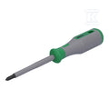 Wkrętak krzyżakowy VDE, PH2 x 100, testowane zgodnie z VDE, 1000 V, z izolacją, uchwyt 2-komponentowy, wielkość 3 (115 mm), zielony/szary