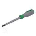 Wkrętak krzyżakowy VDE, PH3 x 150, testowane zgodnie z VDE, 1000 V, z izolacją, uchwyt 2-komponentowy, wielkość 4 (125 mm), zielony/szary