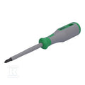 Wkrętak krzyżakowy VDE, PZ2 x 100, testowane zgodnie z VDE, 1000 V, z izolacją, uchwyt 2-komponentowy, wielkość 3 (115 mm), zielony/szary