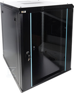 Szafa RACK 15U /19” wisząca do złożenia 600x600 czarna