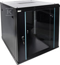 Szafa RACK 12U / 19” wisząca do złożenia 600x600 czarna