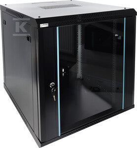 Szafa RACK 12U / 19” wisząca do złożenia 600x600 czarna