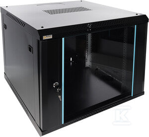 Szafa RACK 9U /19” wisząca do złożenia 600x600 czarna