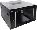 Szafa RACK 6U /19” wisząca do złożenia 600x600 czarna