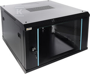 Szafa RACK 6U /19” wisząca do złożenia 600x600 czarna