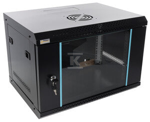 Szafa RACK 6U / 19” wisząca do złożenia 540x400 czarna