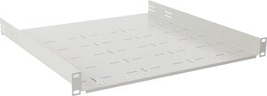 Półka doczołowa 1U z podporą tylną, do szaf RACK 19’’ 445x460, szara