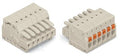 Gniazdo 1-przewodowe, przycisk, Push-in CAGE CLAMP®, 1,5 mm2, raster 3,5 mm, 14-biegunowe 100% ochrona przed błędnym połączeniem, 1,50 mm2, jasnoszary