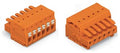 Gniazdo 1-przewodowe, przycisk, Push-in CAGE CLAMP®, 1,5 mm2, raster 3,81 mm, 16-biegunowe 100% ochrona przed błędnym połączeniem, 1,50 mm2, pomarańczowy