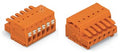 Gniazdo 1-przewodowe, przycisk, Push-in CAGE CLAMP®, 1,5 mm2, raster 3,81 mm, 19-biegunowe 100% ochrona przed błędnym połączeniem, 1,50 mm2, pomarańczowy
