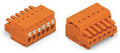 Gniazdo 1-przewodowe, przycisk, Push-in CAGE CLAMP®, 1,5 mm2, raster 3,81 mm, 20-biegunowe 100% ochrona przed błędnym połączeniem, 1,50 mm2, pomarańczowy