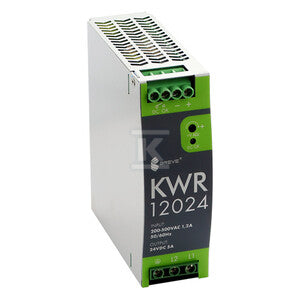 Stabilizowany, przemysłowy zasilacz impulsowy KWR 12024 230-400/ 24VDC 5A
