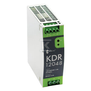 Stabilizowany, przemysłowy zasilacz impulsowy KDR 12048 230/ 48VDC 2,5A