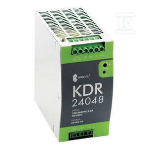 Stabilizowany, przemysłowy zasilacz impulsowy KDR 24048 230/ 48VDC 5A
