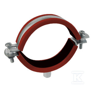Obejma z gumą silikonową z gwintem M8+M10 125mm