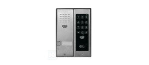 Panel z 1 przyciskiem, zamkiem kodowym i czytnikiem RFID z daszkiem Miwus, 5025/1D-ZK-RF