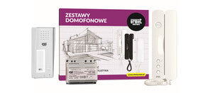 Zestaw domofonowy dla 1 lokalu Signo biały/Elite z czytnikiem RFID, montaż natynkowy, 6025/401-RF-N