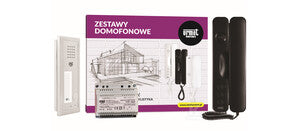 Zestaw domofonowy dla 1 lokalu Signo czarny/Elite z czytnikiem RFID, montaż podtynkowy, 6025/441-RF