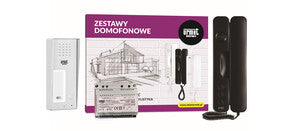 Zestaw domofonowy dla 1 lokalu Signo czarny/Elite z czytnikiem RFID, montaż natynkowy, 6025/441-RF-N