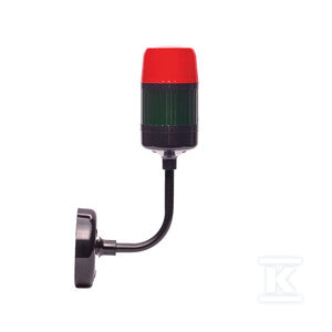 Wieża sygnalizacyjna 2 kolory, czarna, kątowa, wysokość 125mm