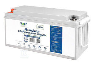 Akumulator LiFePO4 12,8V 200 Ah (150A) + BMS + BLUETOOTH + MATA GRZEWCZA