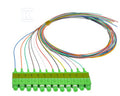 Pigtail światłowodowy SC/APC SM 1m 12-kolorowy LSZH G.657A1, 0,9mm