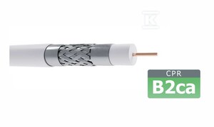 Kabel koncentryczny tc690CU-113-B2ca (RG-6Cu/B2ca TRISHIELD LSZH)