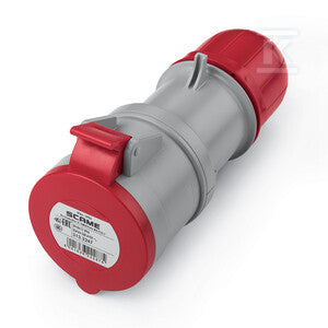 Gniazdo siłowe przenośne, skręcane śrubami 32A 3P+N+E 400V, OPTIMA, 313.3247