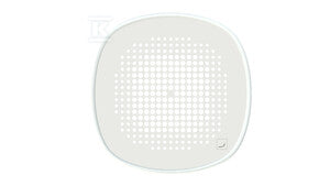Kratka dekoracyjna Zaffiro z ramką o wyglądzie szkła, do CLRF/TVA-P, biała RAL 9016, 990322320