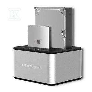 Stacja dokująca dysków 2x HDD/SSD,2.5"/3.5" SATA,USB 3.0,Klonowanie
