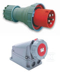 Wtyczka przenośna Power Twist 63A 400V 3P+Z+N IP67 + Gniazdo stałe POWER TWIST 63A 3P+Z+N 400V Z DŁAWIKIEM IP67