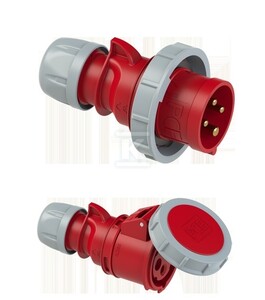 Wtyczka przenośna Shark 16A 400V 3P+Z IP67 + Gniazdo przenośne SHARK 16A 3P+Z 400V IP67