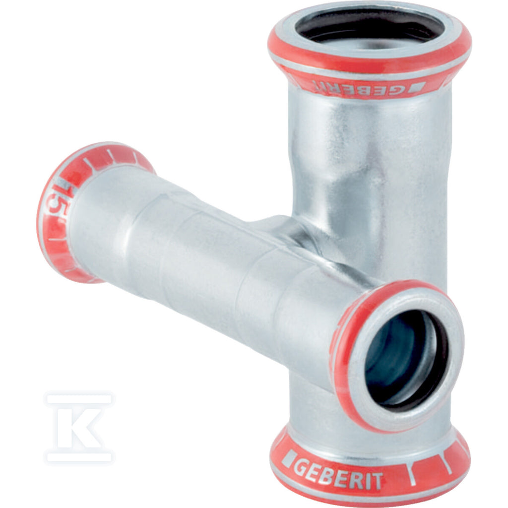 Czwórnik Geberit Mapress C-Stahl 90° d22-15