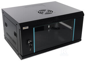 Szafa RACK 4U / 19” wisząca złożona 540x400 czarna
