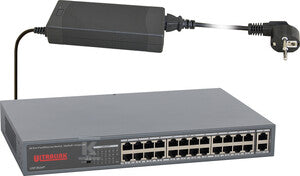 Ultralink FastEthernet Switch, 24xPoE+, 2xUpLink