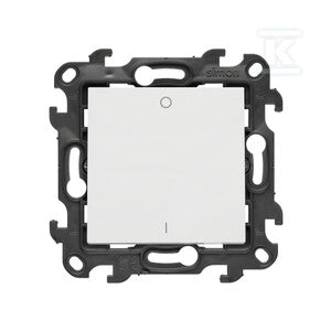 Łącznik dwubiegunowy z podświetleniem LED (moduł) 10 AX, 250 V~, szybkozłącza, biały, Simon24