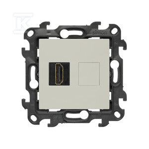 Gniazdo HDMI ver. 2.1 pojedyncze (moduł), kaszmirowy, Simon24