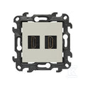 Gniazdo HDMI ver. 2.1 podwójne (moduł), kaszmirowy, Simon24