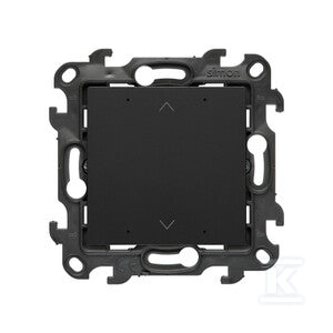 Sterownik do rolety, żaluzji, markizy, firany, sterowany smartfonem [WiFi], 2x5 A, 230 V (moduł), czarny mat, Simon24