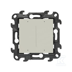 Sterownik podwójny oświetleniowy - 2 wyjścia 5 A, sterowany smartfonem [WiFi], 230 V (moduł), kaszmirowy, Simon24