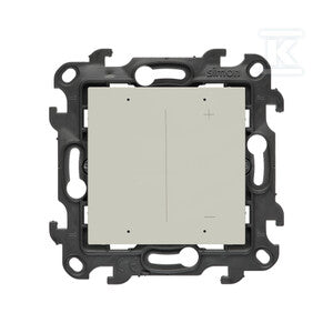 Ściemniacz do LED ściemnialnych, klawiszowy, 15-200 W, 230 V (moduł), kaszmirowy, Simon24