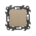 Sterownik poczwórny, sterowany smartfonem [Wi-Fi], 4x5(2) A, 230 V, (moduł), szampański mat, Simon24
