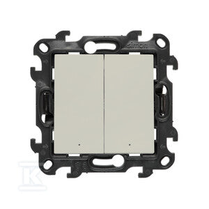 Łącznik świecznikowy z podświetleniem LED (moduł) 10 AX, 250 V~, szybkozłącza, kaszmirowy, Simon24