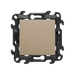Łącznik jednobiegunowy z sygnalizacją załączenia LED (moduł) 10AX, 250V~, szybkozłącza, czarny mat Simon54