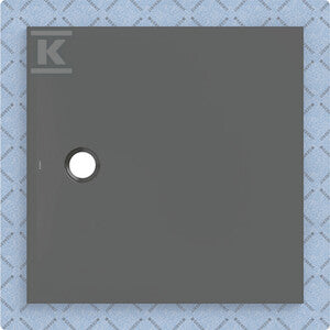 Brodzik CleanFloor30 z włókniną uszczelniającą, grafit: 100x100cm